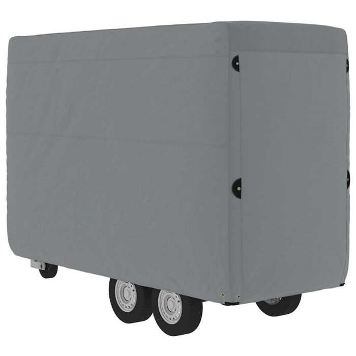 Schutzhülle für Pferdeanhänger Grau 334x148x230 cm Vliesstoff – Bild 6