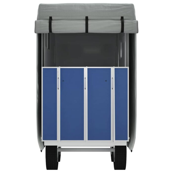 Schutzhülle für Pferdeanhänger Grau 334x148x230 cm Vliesstoff – Bild 7