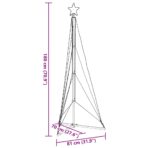 LED Weihnachtsbaum 363 LEDs Warmweiss 182 cm – Bild 11