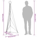 LED Weihnachtsbaum 363 LEDs Warmweiss 182 cm – Bild 12