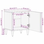 Nachttisch - Massivholz Akazie – Bild 12