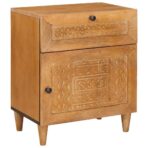 Nachttisch mit - Massivholz Akazie