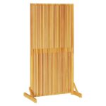 Sichtschutz Braun 79.5 x 50 x 150 cm Massivholz Akazie