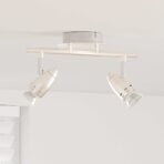 Deckenstrahler mit Strahlern Nickel 27 x 10 x 12 cm Metall