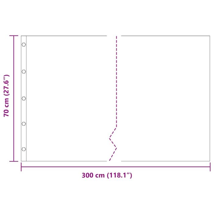 Wurzelsperre Schwarz 0,7 x 3 m Polyethylen – Bild 10
