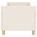 Kinderbettgestell mit Kopfteil Creme 70 x 140 cm Schafstoff – Bild 5