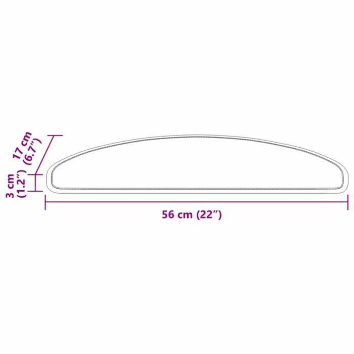 Selbstklebende Treppenschoner 15 pcs Anthrazit 56 x 17 x 3 cm – Bild 9