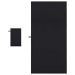 Sporthandtuch Set 2 pcs Schwarz Stoff – Bild 4