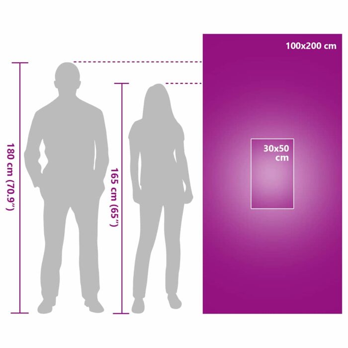 Sporthandtuch Set 2 pcs Schwarz Stoff – Bild 9