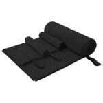 Sporthandtuch Set 3 pcs Schwarz Polyester und Polyamid