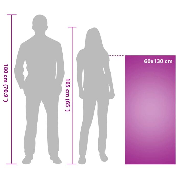 Aussenstuhl Handtücher 2 pcs Schwarz 130 x 60 cm – Bild 10