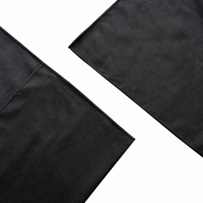 Aussenstuhl Handtücher 2 pcs Schwarz 130 x 60 cm – Bild 6