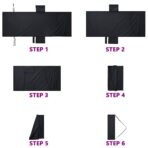 Sonnenliege-Tücher 2 pcs Schwarz 210 x 75 cm – Bild 12