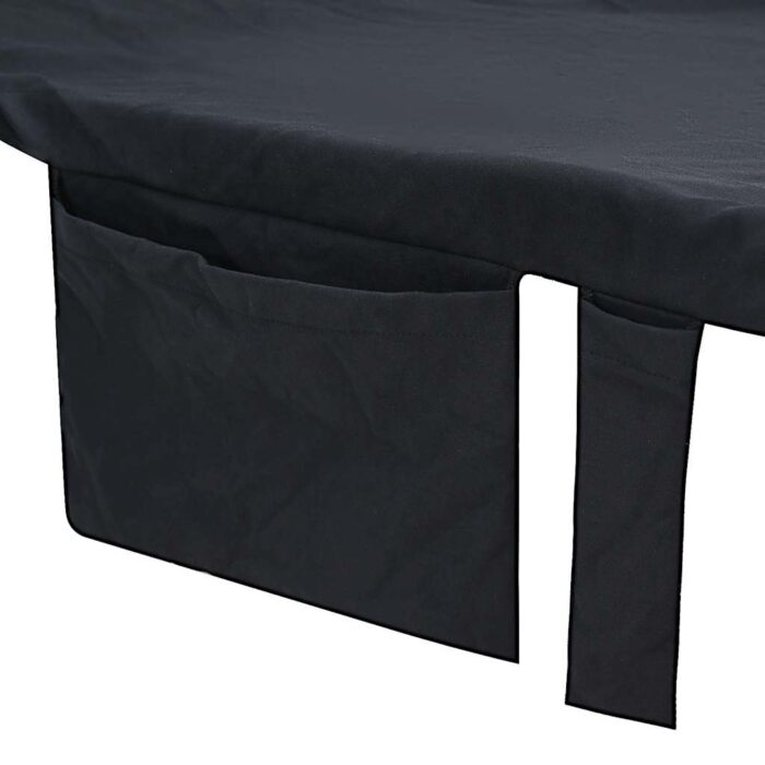 Sonnenliege-Tücher 2 pcs Schwarz 210 x 75 cm – Bild 7