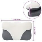 Kopfkissen mit Kissen Weiss 59 x 38 x 14 cm Polyester – Bild 12