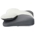 Kopfkissen mit Kissen Weiss 59 x 38 x 14 cm Polyester – Bild 6