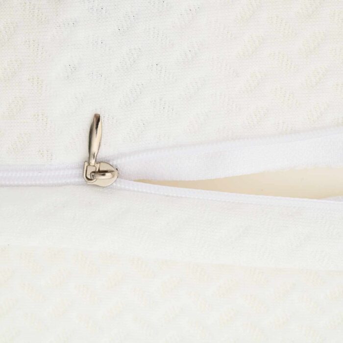 Kopfkissen mit Kissen Weiss 59 x 38 x 14 cm Polyester – Bild 9