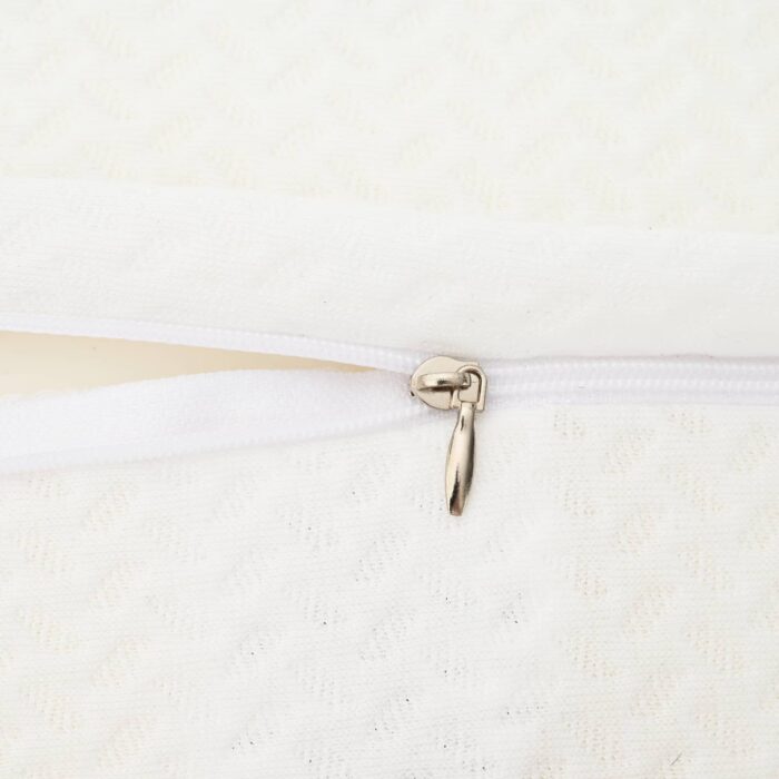 Kopfkissen mit Kissen Weiss 60 x 34 x 11 cm Polyester – Bild 9