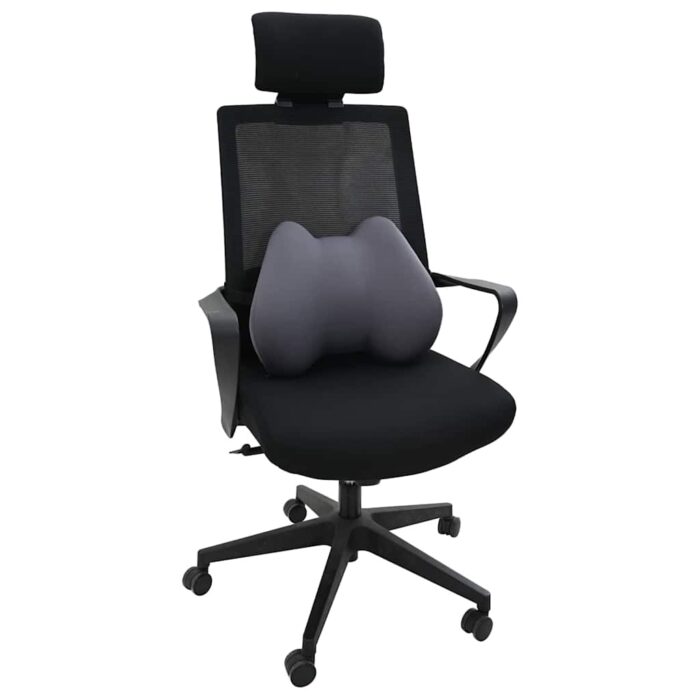 Kopfkissen mit Kissen Grau 42 x 32 x 14 cm Polyester – Bild 2