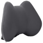 Kopfkissen mit Kissen Grau 42 x 32 x 14 cm Polyester – Bild 3