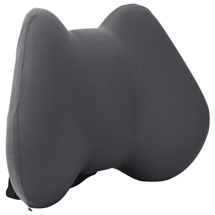 Kopfkissen mit Kissen Grau 42 x 32 x 14 cm Polyester – Bild 3