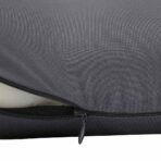 Kopfkissen mit Kissen Grau 42 x 32 x 14 cm Polyester – Bild 9
