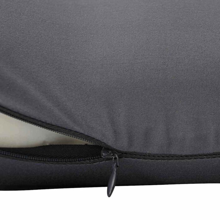 Kopfkissen mit Kissen Grau 42 x 32 x 14 cm Polyester – Bild 9