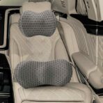 Kopfkissen mit Kissen Verstellbar 2 pcs Grau 4D Mesh