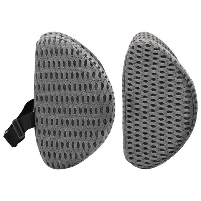 Kopfkissen mit Kissen Verstellbar 2 pcs Grau 4D Mesh – Bild 6