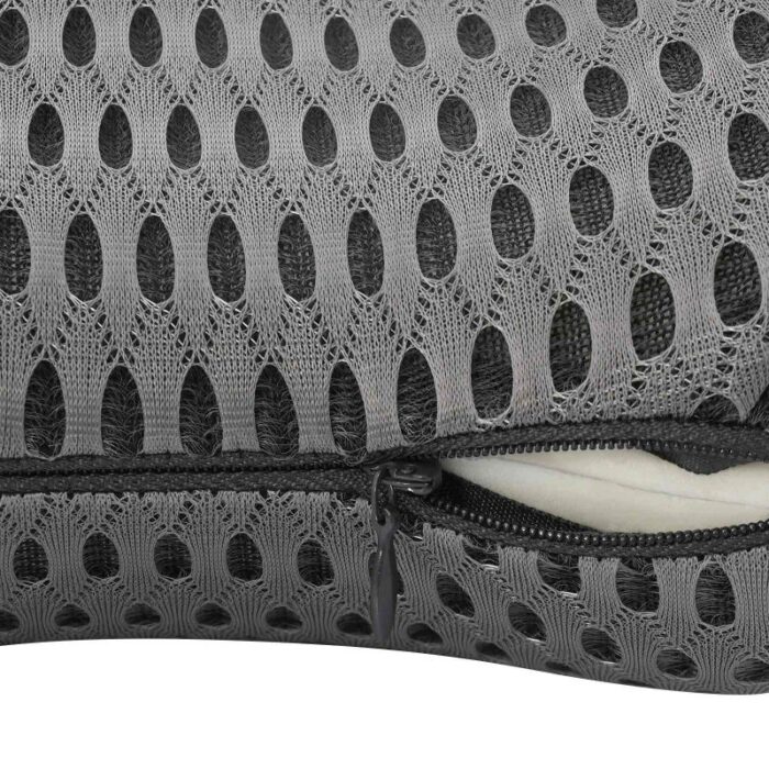 Kopfkissen mit Kissen Verstellbar 2 pcs Grau 4D Mesh – Bild 8