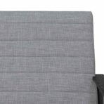 Sessel Hellgrau 59 x 75 x 78 cm Stoff – Bild 7