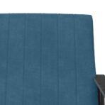 Sessel Blau 59 x 75 x 78 cm Samt – Bild 7