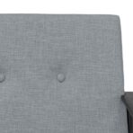 Sessel Hellgrau 59 x 75 x 78 cm Stoff – Bild 7