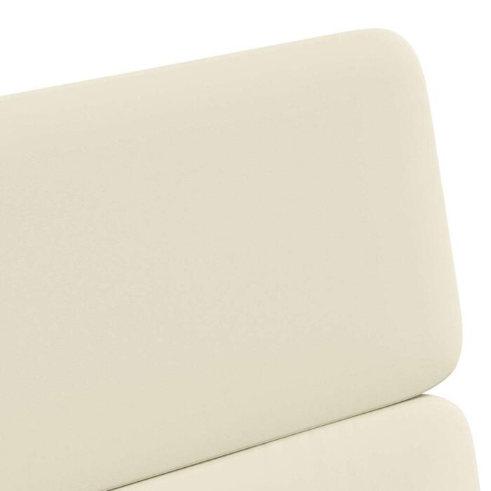 Esszimmerstühle mit Rollen 2 pcs Creme 58 x 65 x 98 cm – Bild 8