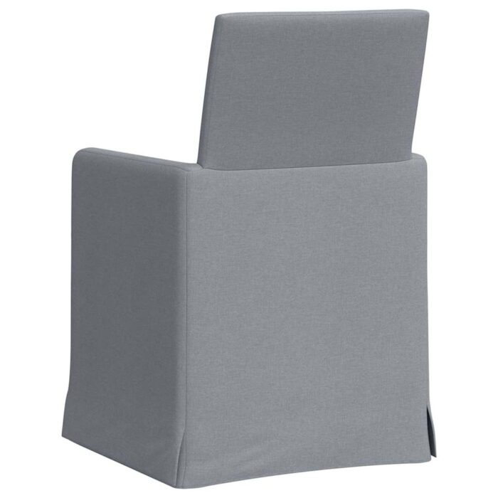 Esszimmerstühle 2 pcs Hellgrau 57 x 67 x 95 cm Stoff – Bild 6
