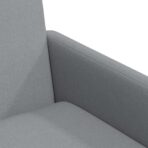 Esszimmerstühle 2 pcs Hellgrau 57 x 67 x 95 cm Stoff – Bild 7