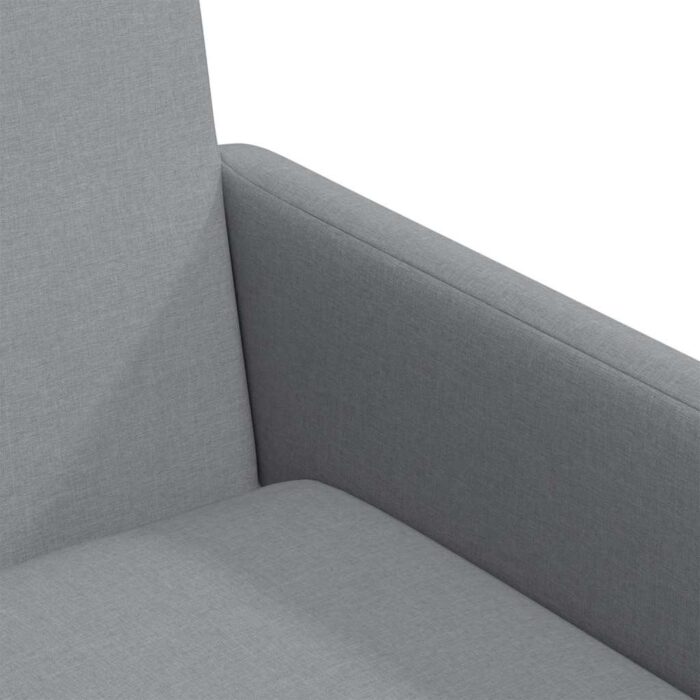 Esszimmerstühle 2 pcs Hellgrau 57 x 67 x 95 cm Stoff – Bild 7