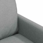 Esszimmerstühle 2 pcs Hellgrau 57 x 67 x 98 cm Stoff – Bild 7