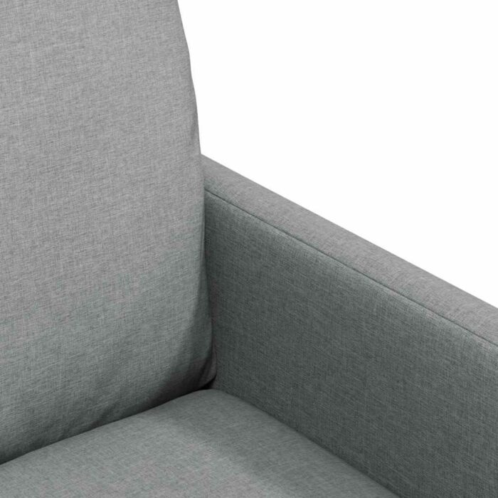 Esszimmerstühle 2 pcs Hellgrau 57 x 67 x 98 cm Stoff – Bild 7