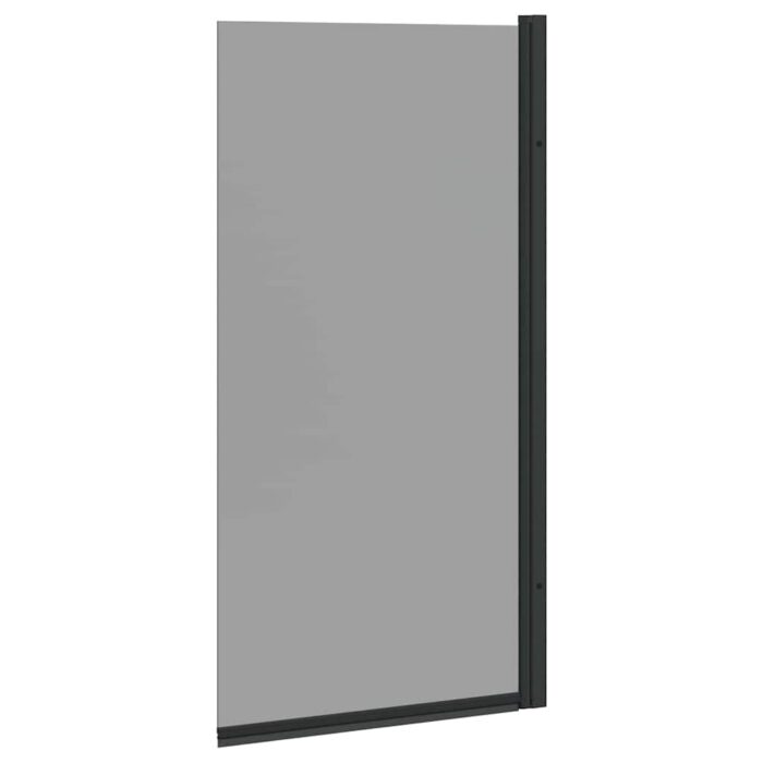 Bad-Duschschirm Schwarz 68 x 130 cm Gehärtetes Glas – Bild 6