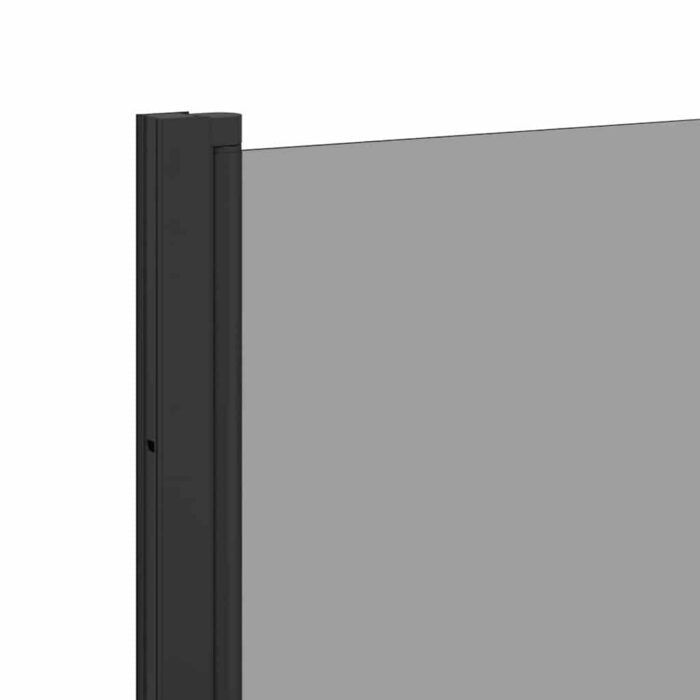 Bad-Duschschirm Schwarz 68 x 130 cm Gehärtetes Glas – Bild 7