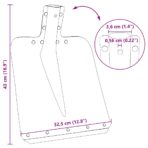 Schaufelkopf Silber 43 x 32,5 cm Aluminium – Bild 11