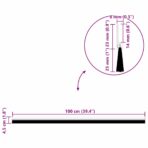 Self-adhesive Door Brush Seals 2 pcs Braun 100 cm – Bild 10