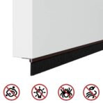 Aufsteck Türbürstendichtungen 2 pcs Braun 100 cm – Bild 10