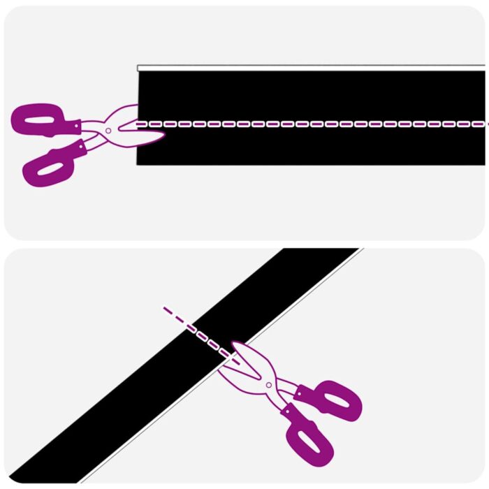 Aufsteck Türbürstendichtungen 2 pcs Braun 100 cm – Bild 11