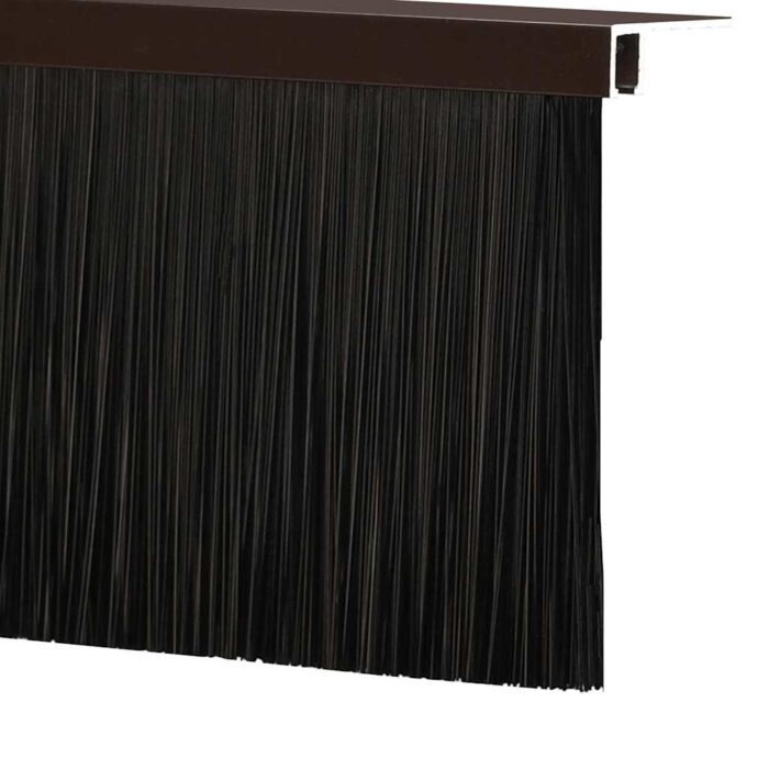 Aufsteck Türbürstendichtungen 2 pcs Braun 100 cm – Bild 8
