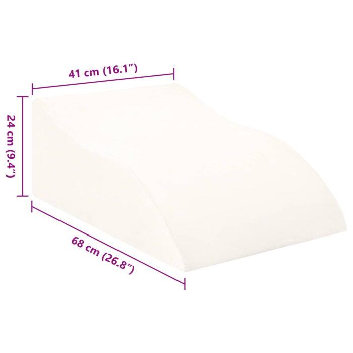 Beinkissen Weiss 68 x 41 x 24 cm – Bild 9