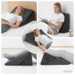 Keil Kopfkissen Sonstiges Grau 55 x 55 x 26 cm