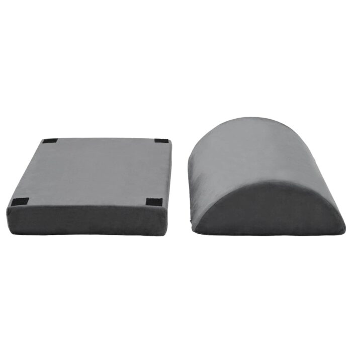 Fussstützenkissen Uni Grau 44 x 29 x 17 cm – Bild 6