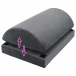 Fussstützenkissen Uni Grau 44 x 29 x 17 cm – Bild 9